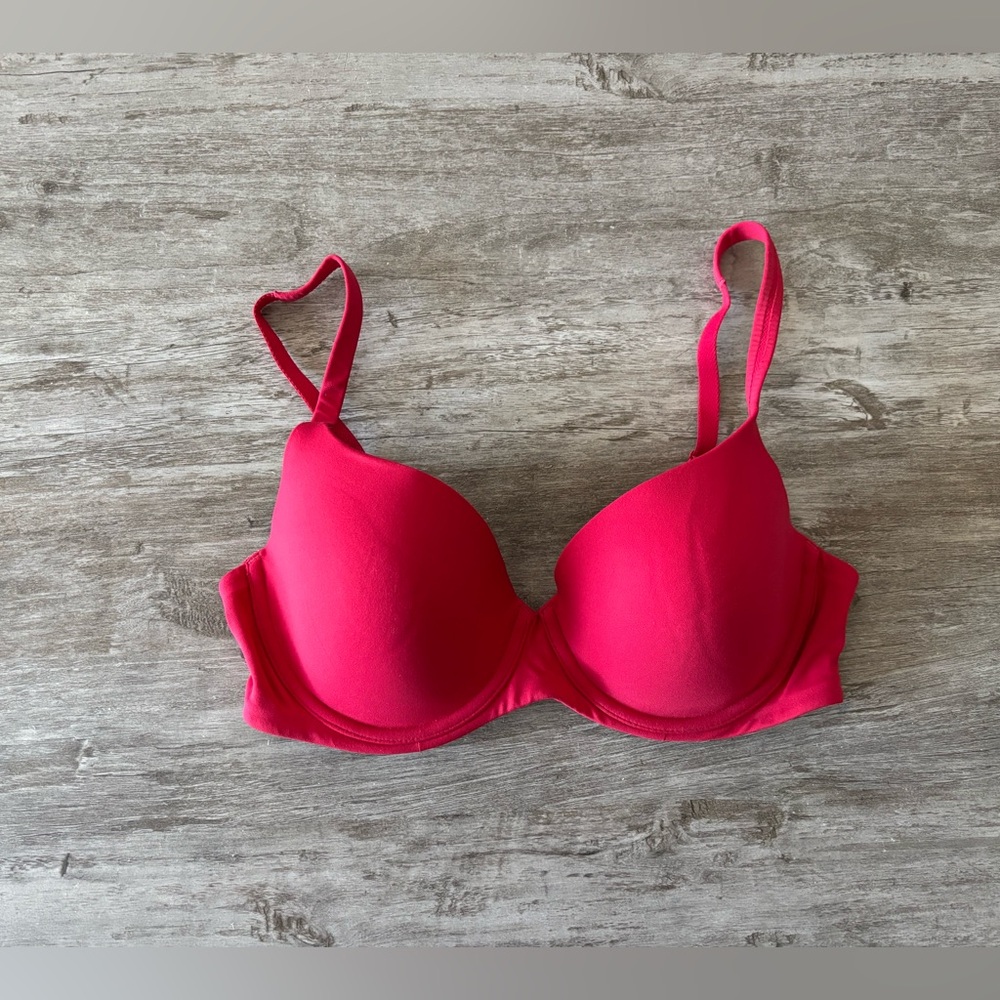 Y2K Victoria’s Secret Lined Demi Bra Body by Victoria Red Women 36D Classic